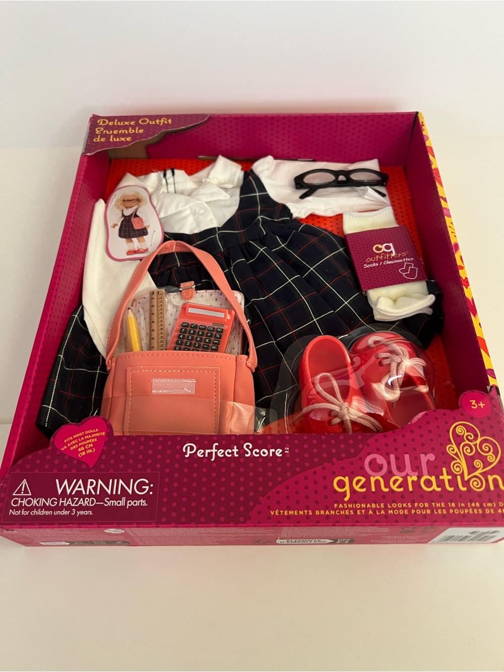 Our Generation Perfect Score School Outfit - Pink & Black